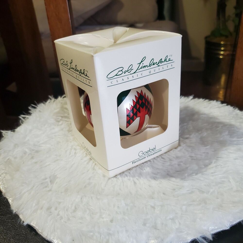Vintage Goebel Bob Timberlake Pine Tree Christmas Ornament With Box 1995
